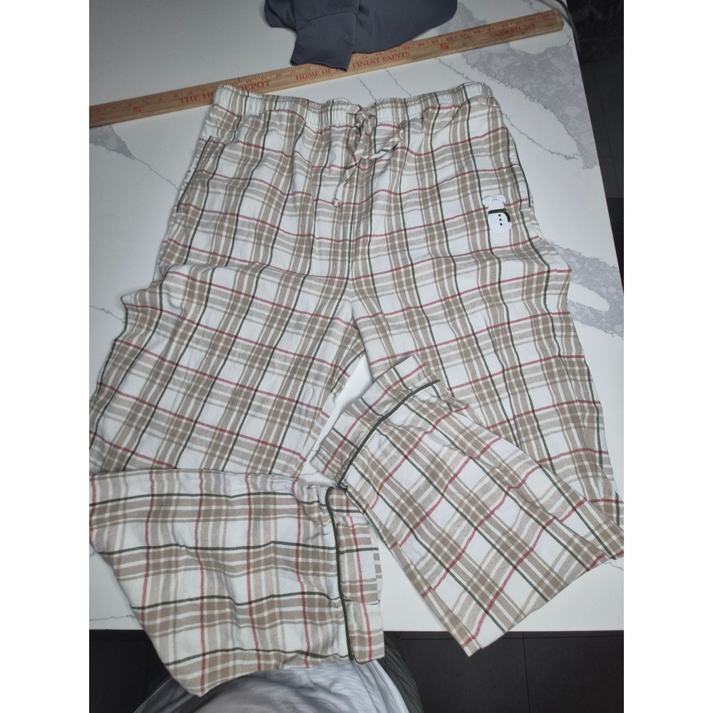 Disney Mickey Mouse Snowman Plaid Pajama Set Women's Long Sleeve top and bottoms - Picture 9 of 16